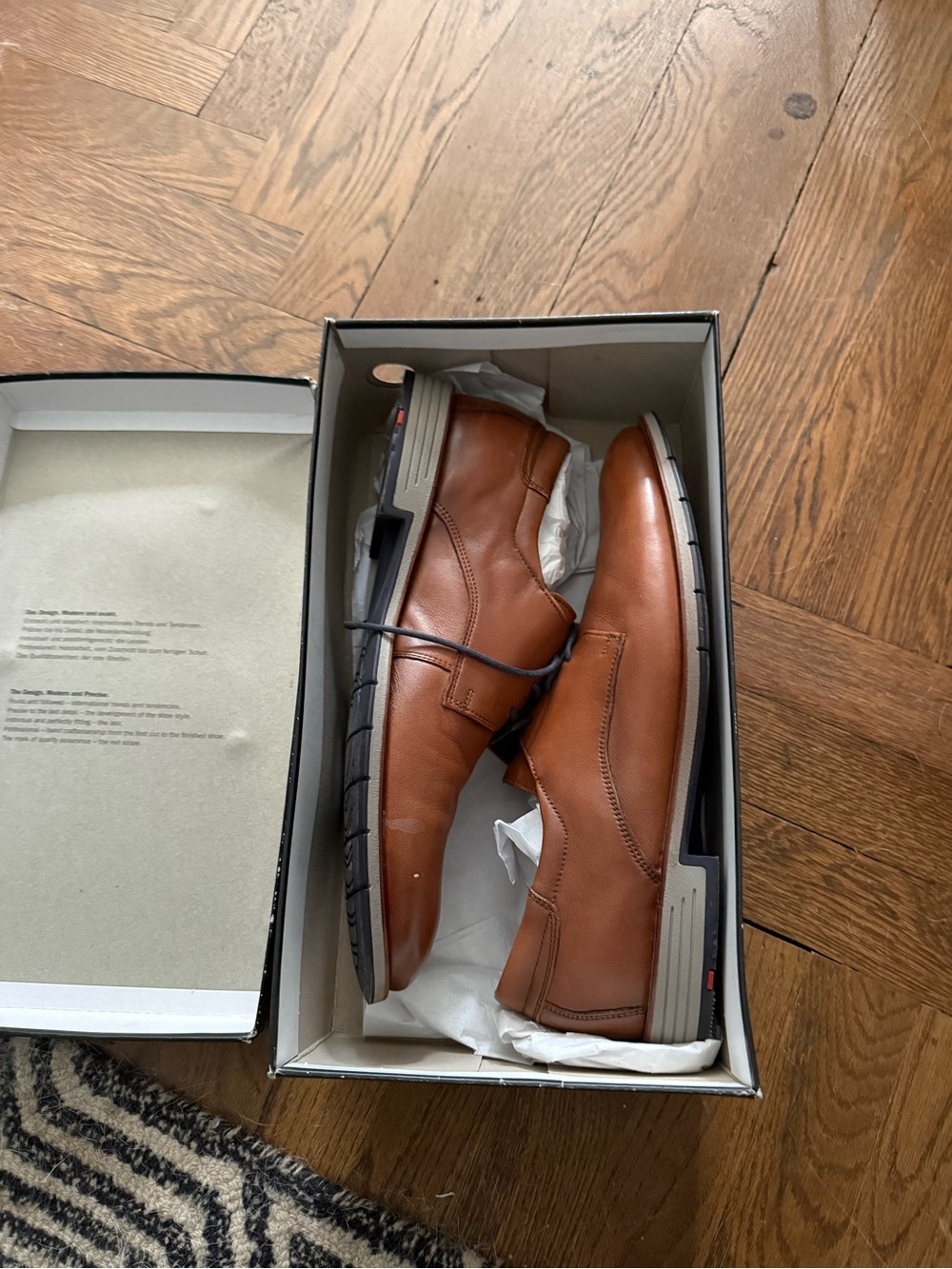 Men's Leather Dress Shoes - Brown US 11- worn once.